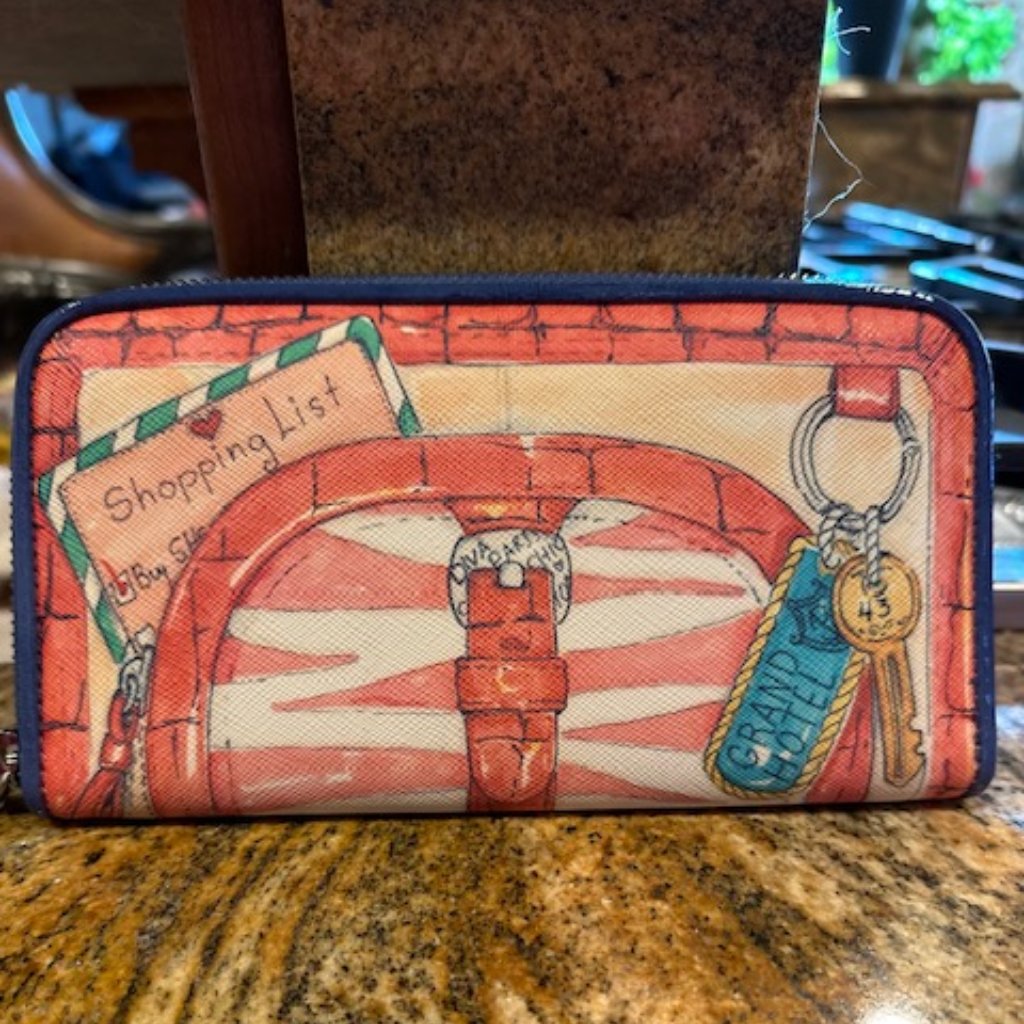 Excellent Condition Brighton Fashionista Vip Wallet - Leather And Canvas